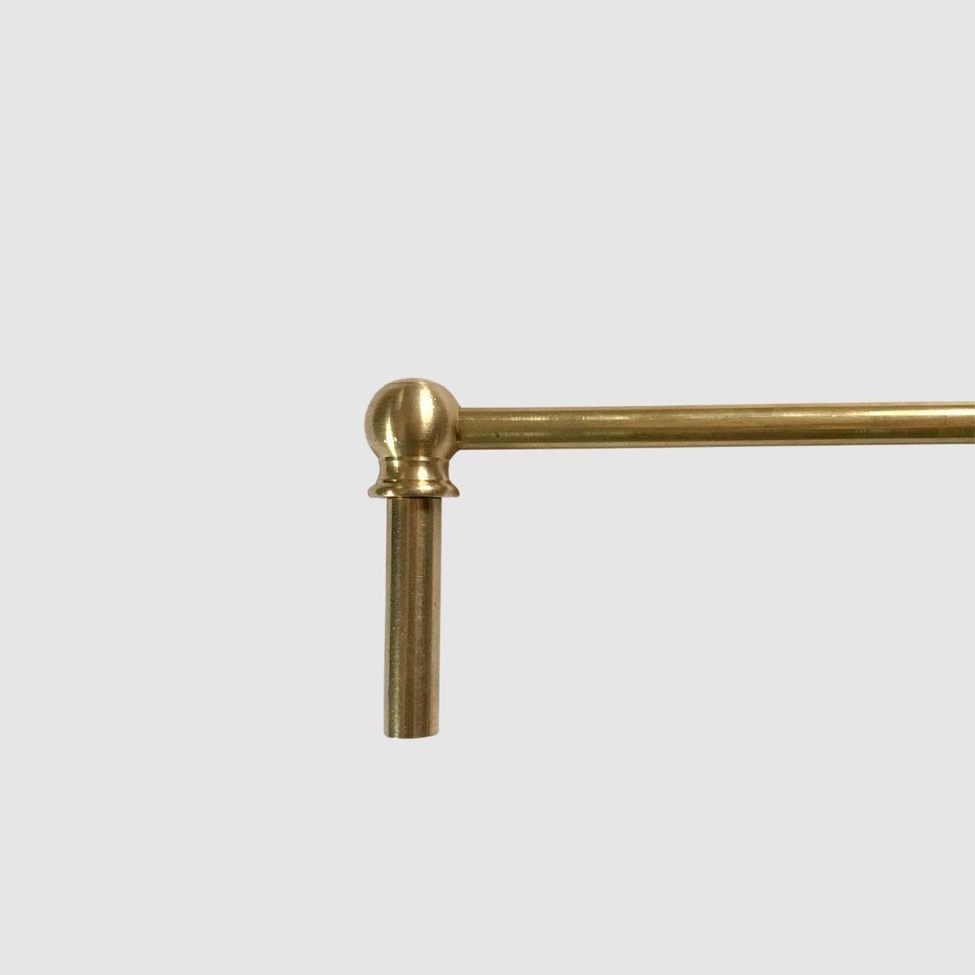 Classic style Gallery Rail in an un-lacquered polished brass