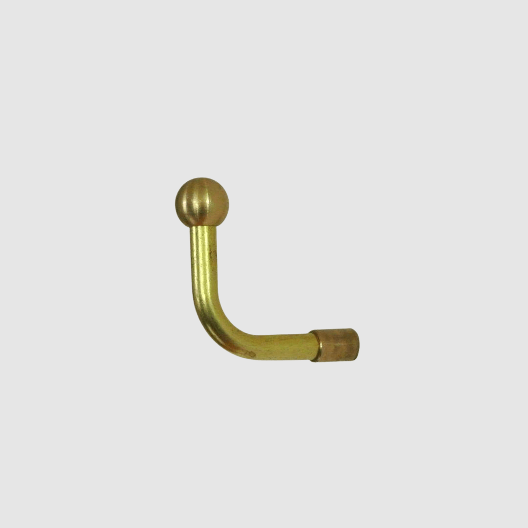 CANVAS Bent Metal Single Hook, Brass