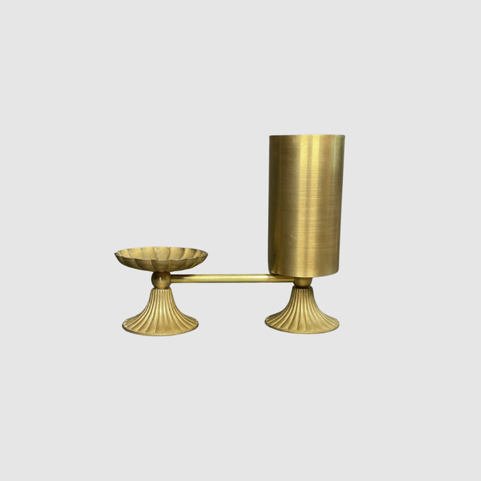 Unlacquered Brass Bathroom / Kitchen Catchall