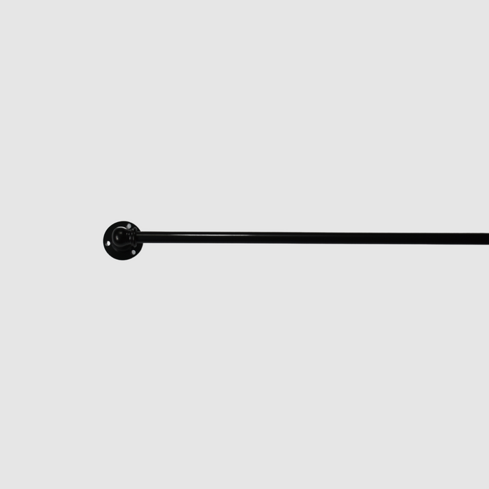 Matte Black Cafe Curtain Rod