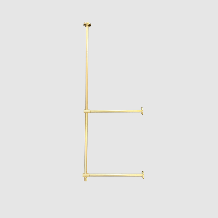 Solid Brass Ceiling Mount Shelf Bracket