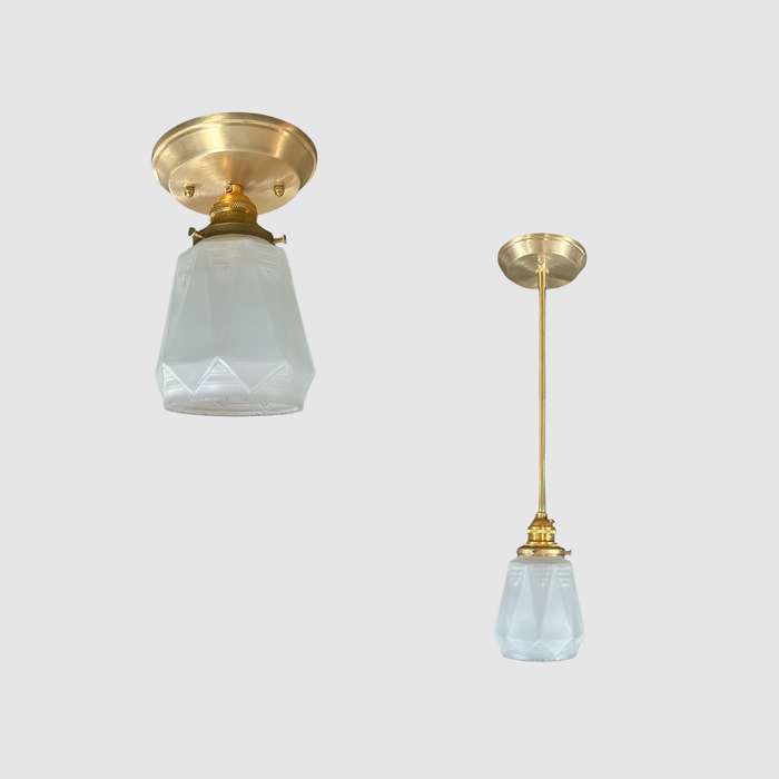 Geometric Glass Light Fixture