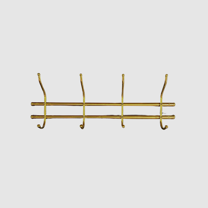 Vintage Wall Rack - 4 Double Hooks