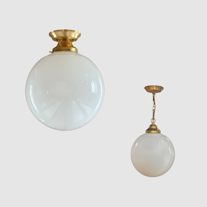 Vintage 12" Globe Light Fixture