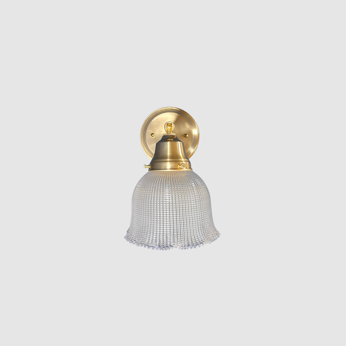 Antique Dome Holophane Wall Scone