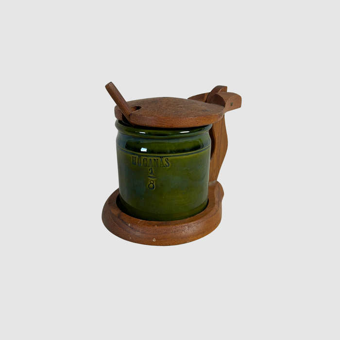 Vintage Hoganas Lidded Jar - SWEDEN