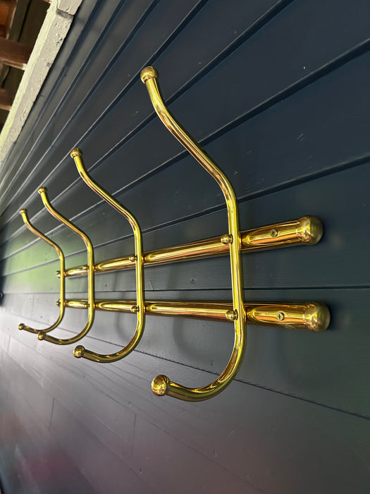 Vintage Wall Rack - 4 Double Hooks