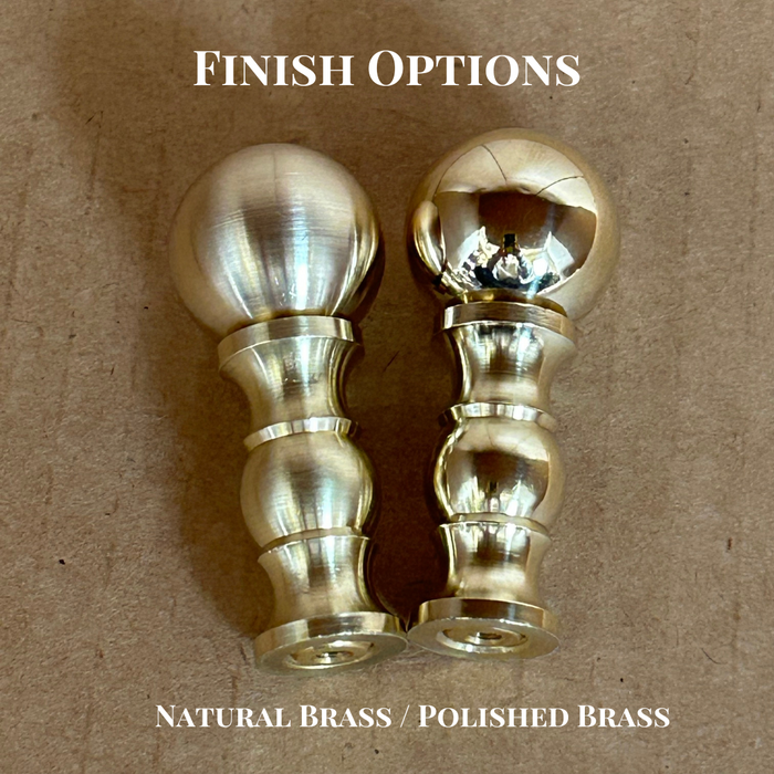 Classic Ball Brass Gallery Shelf Rail