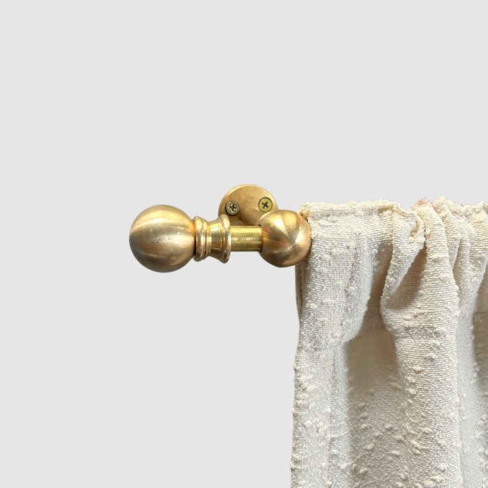 Unlacquered Brass Drapery Rod