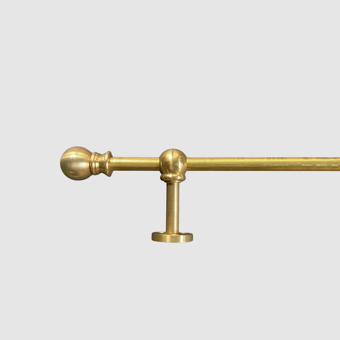 Unlacquered Brass Drapery Rod