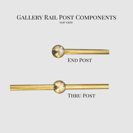 Petite Victorian Brass Gallery Shelf Rail - Pepe & Carols