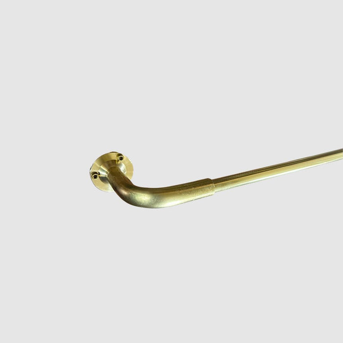 French Return Brass Cafe Curtain Rod– Pepe & Carols