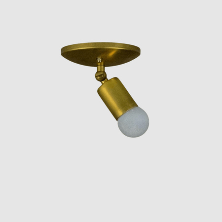 Swivel Bare Bulb Light Fixture - Pepe & Carols