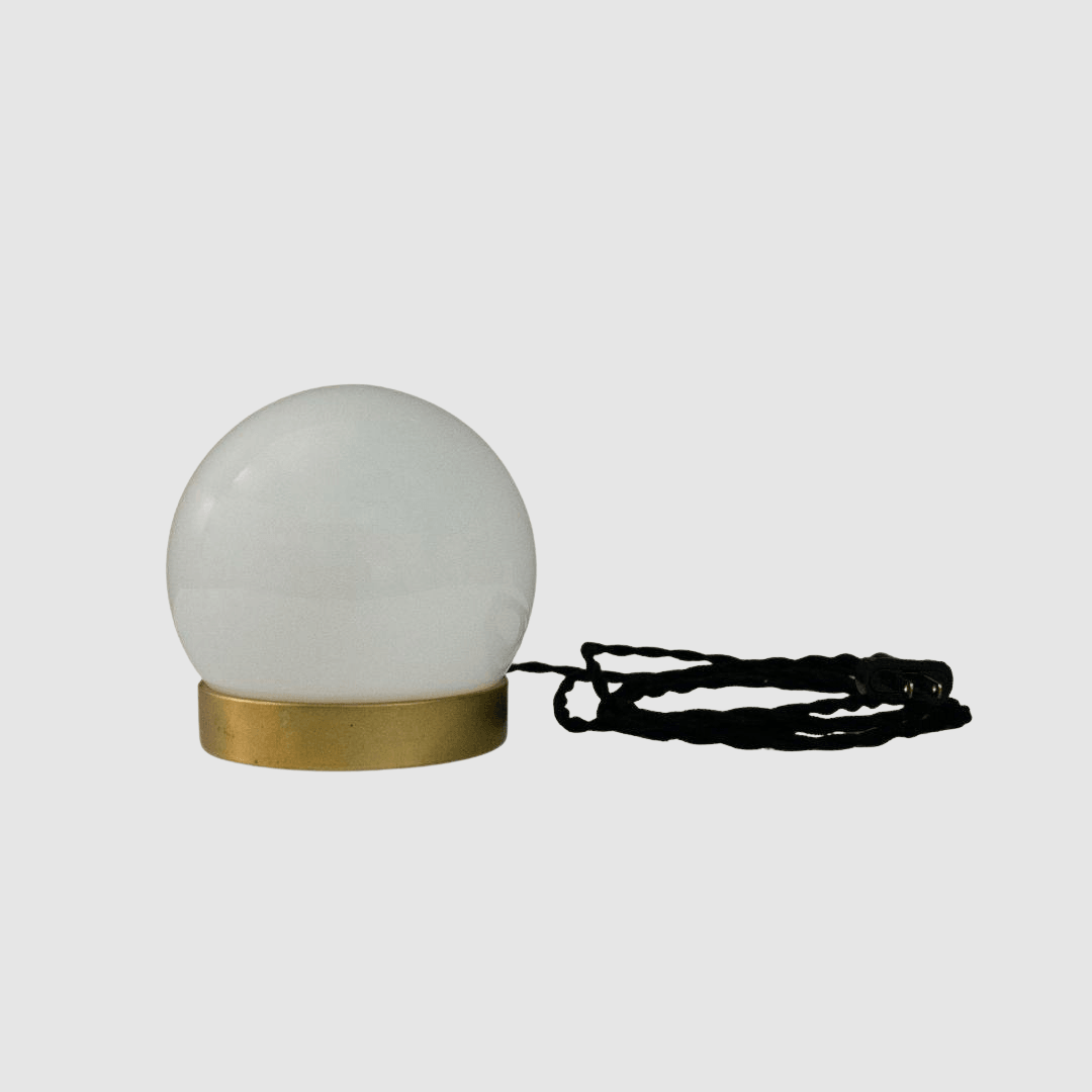 Crystal Ball Brass Desk Lamp - Pepe & Carols