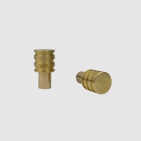 Modern Ribbed Drawer Knob - Pair - Pepe & Carols