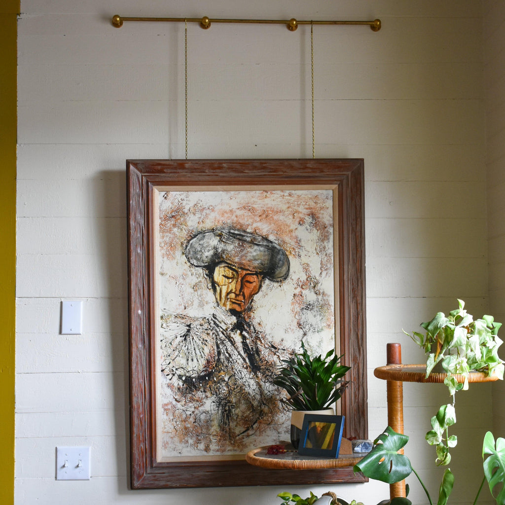 Wall Mounted Brass Picture Rail
