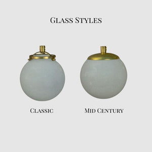 Double Glass Globe Wall Sconce - Pepe & Carols