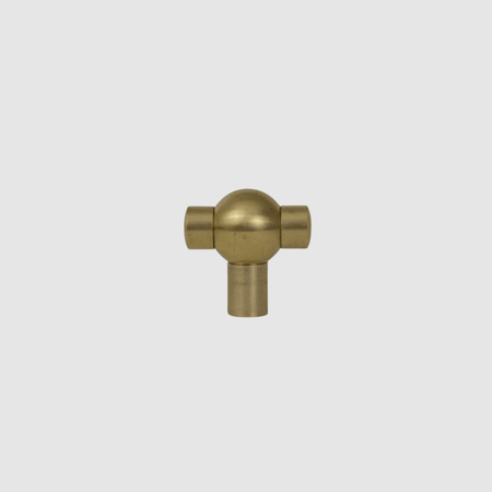 Brass T-Ball Knob - Pair - Pepe & Carols