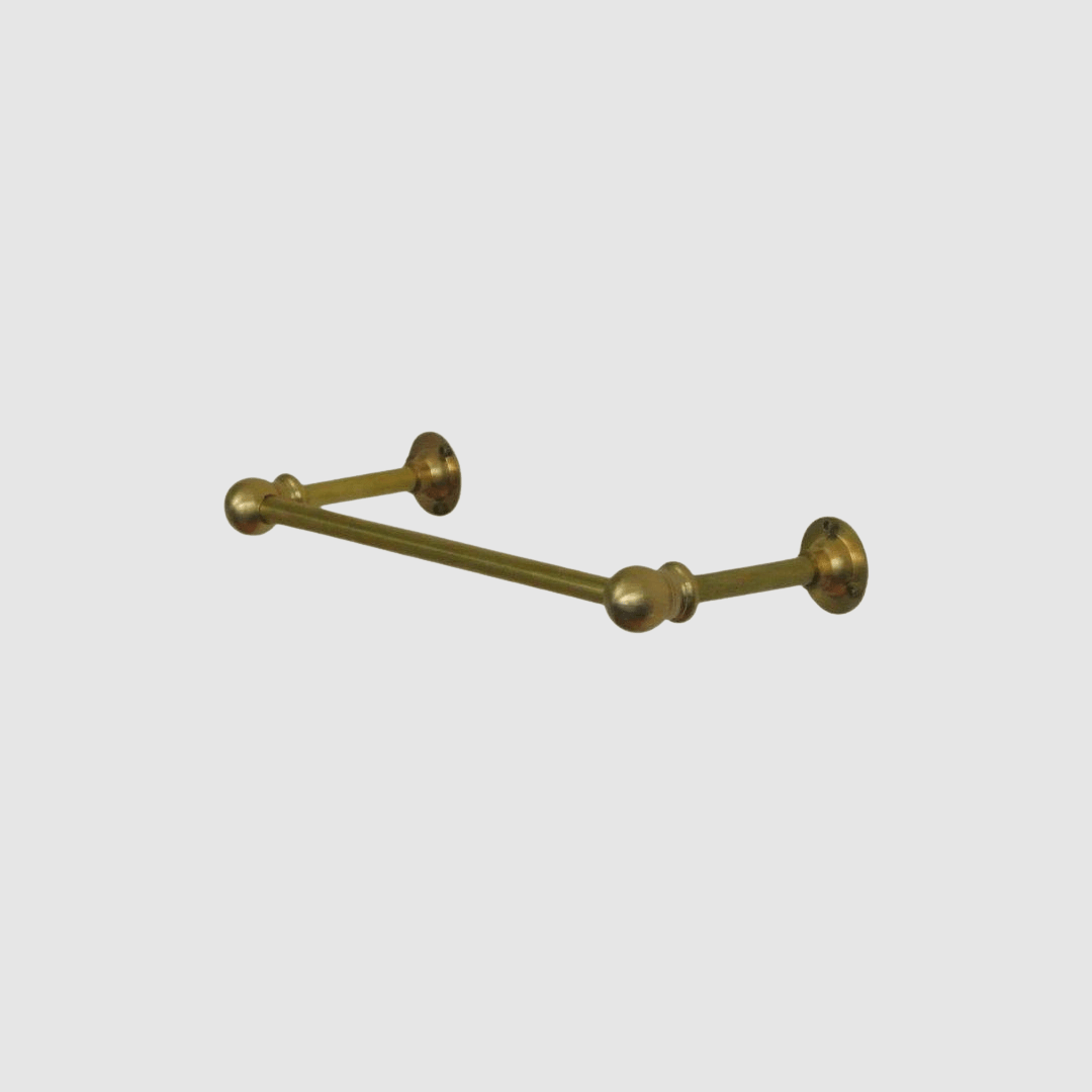 8" Solid Brass Hand Towel Bar - Pepe & Carols