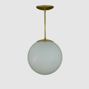 Mid Century Glass Orb Globe Pendant Light - Pepe & Carols
